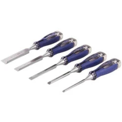 Irwin Marples M750 5 Piece High-Impact Chisel Set In Wallet